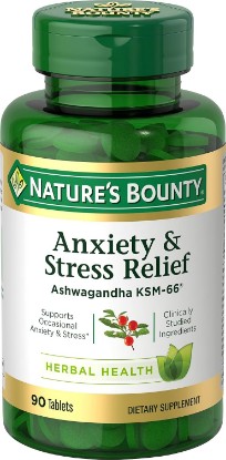 Picture of Nature's Bounty Stress Relief, Ashwagandha KSM-66, 90 Count
