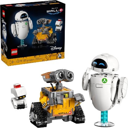 Picture of LEGO Disney & Pixar Wall-E & EVE Building Set for Adults, Ages 18+ - Home Office, Book Shelf, or Room Decor for Disney Fans - Gift Ideas for Men & Women - 43279