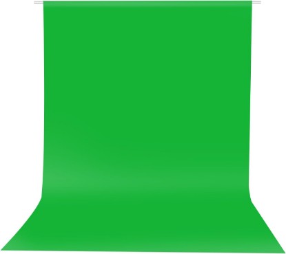 Picture of Hemmotop Chromakey Green Screen Backdrop, 5x7ft Small Background Fabric | Solid Chroma Green, Polyester Cloth, Perfect for Streaming Video Calls Zoom Studio, Ideal for Content Creators, Photography