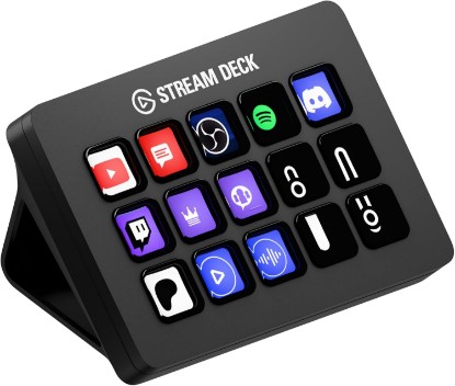 Picture of Elgato Stream Deck MK.2 Studio Controller, 15 Macro Keys | Trigger actions in OBS, Twitch, YouTube and more, Visual feedback, Hundreds of plugins, Works with Mac and PC