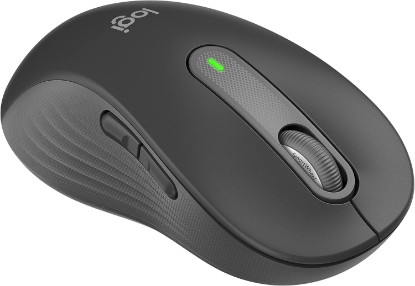 Picture of Logitech Left Handed Signature M650 L Full Size Wireless Mouse - Graphite | Connect via Bluetooth or included Logi Bolt USB receiver, silent clicks, customizable buttons, PC Mac Chromebook compatible ECOLOGO