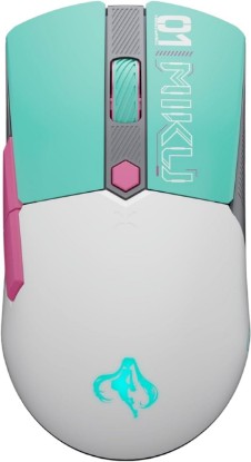 Picture of ASUS TUF Gaming Hatsune Miku Edition Mini Wireless Mouse – Right-Handed | 65g Lightweight, Compact, Tri-Mode Connectivity, 12K DPI, up to 134Hr Battery, RGB Miku Logo, PC/Mac Support - Aqua