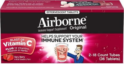 Picture of Airborne Immune Support Tablets - 36 Count - Very Berry (3 Pack)