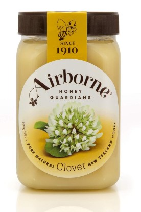 Picture of Airborne (New Zealand) Clover Creamed Honey 500g / 1.1lbs