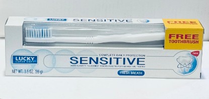 Picture of Complete Daily Protection Sensitive Toothpaste with Brush