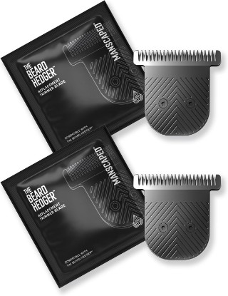 Picture of MANSCAPED The Beard Hedger® Replacement SkinSafe® Trimmer Blade, Premium Stainless Steel T-Blade for Precision Facial Hair Trimming, 2-Pack