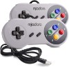 صورة 2 Pack USB Controller for SNES Retro Gaming, miadore SNES USB Classic Gamepad Joypad Gamestick for Windows PC MAC Linux Retropie Raspberry Pi 3
