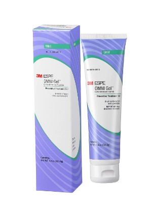 Picture of 3M 70201400788 OMNI Gel Brush-On Fluoride, 0.4% Stannous Fluoride, Extra Cavity Protection, Use After Toothpaste, Mint, 4.3 oz