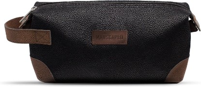 Picture of MANSCAPED The Shed Men's Premium Quality Toiletry Bag, PU Leather Dopp Kit, Bathroom Travel Bag, Shaving Kit Case, Trimmer Bag | Premium Quality, Bathroom Travel Bag, Shaving Kit Case, Trimmer Bag