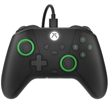 Picture of DRAKONG The Challenger Wired Hall Effect Gaming Controller for XBOX & PC | Gamepad compatible with Xbox Series X/S, Xbox One, PC, No Stick Drift, Low Latency, Back Buttons & AUX Headset Jack ‑ Black