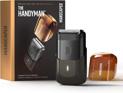 Picture of MANSCAPED The Handyman™ Compact Face Shaver – Portable Men’s Groomer | Facial Hair Shaver, USB-C Rechargeable Razor, Electric Foil, Dual-Action SkinSafe® Foil Blades, Rocketman Edition