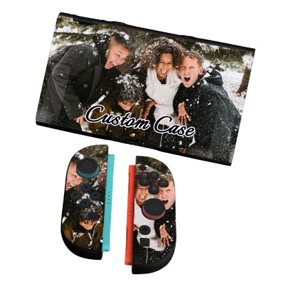 Picture of Custom Protective Case for Nintendo Switch 2 Personalized with Photo,Black | TPU Soft Slim Cover, Customized Picture Logo Name