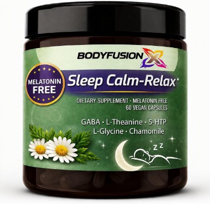 Picture of Sleep Calm Relax - Sleep Aid for Adults, Non Melatonin Sleep aid, All Natural Sleeping aid, Ashwagandha KSM-66, L-Theanine & Lemon Balm – 60 Capsules