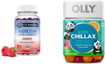 Picture of Garden of Life Magnesium Gummies for Stress & Sleep + OLLY Kids Magnesium Gummies for Calm, 60 + 50 Count