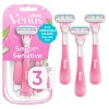 صورة Gillette Venus Sensitive Women's Disposable Razors - Single Package of 3 Razors