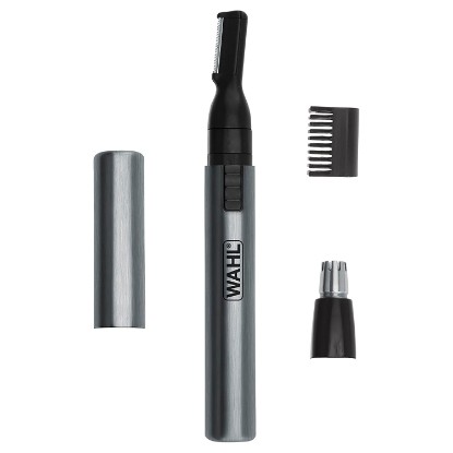 Picture of Wahl Micro Groomsman Battery Personal Trimmer for Eyebrows, Nose & Ear | Compact Quick Touch-Up Hair Trimmer For Eyebrows, Neckline, Nose, And Ear Hair With Rinseable Heads – Model 5640-600