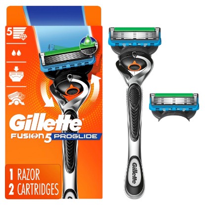 Picture of Gillette ProGlide Razor for Men, Handle + 2 Blade Refills
