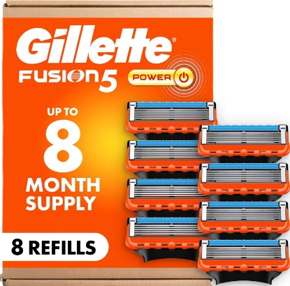 Picture of Gillette Fusion5 Power Razor Blade Refills for Men, 8 Count, with Precision Trimmer