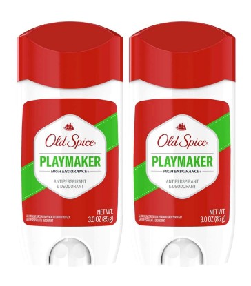Picture of Old Spice High Endurance Invisible Solid Antiperspirant Deodorant, Playmaker Scent, 3 Ounce (Pack of 2)