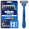 Picture of Gillette Sensor3 Comfort Men's Disposable Razors, 12 Razors