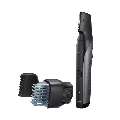 Picture of Panasonic Body Groomer for Men & Women, Unisex Wet/Dry Cordless Electric Body Hair Trimmer for Men & Women w/ 2 Comb Attachments, Multi-Directional Shaving in Sensitive Areas - ER-GK80-S (Black)