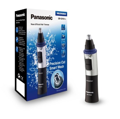 Picture of Panasonic ER-GN30-K Nose, Ear n Facial Hair Trimmer Wet/Dry with Vortex Cleaning System, Black