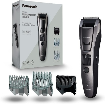 Picture of Panasonic ER-GB80 Wet and Dry Electric Beard, Hair and Body Trimmer for Men, 18 x 5.2 x 4.3 cm, Grey, 330 g, ER-GB80-H511, UK 2 Pin Plug