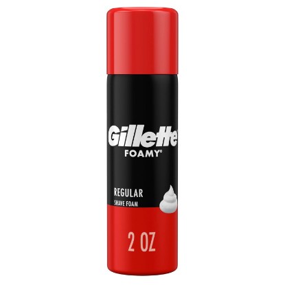 Picture of Gillette Foamy Regular Shaving Foam, 2 oz White