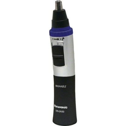 Picture of Panasonic Nose Hair Trimmer and Ear Hair Trimmer ER-GN30-K, Men's Wet/Dry Trimmer with Vortex Cleaning System, Battery-Operated