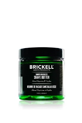 Picture of Brickell Men's Smooth Brushless Shave Butter for Men, Smooth Shaving Butter to Fight Nicks, Cuts and Razor Burn, With Shea Butter, Jojoba Oil, and Vitamin E, 5 Ounce, Scented [Amazon-developed Certification] Compact by Design