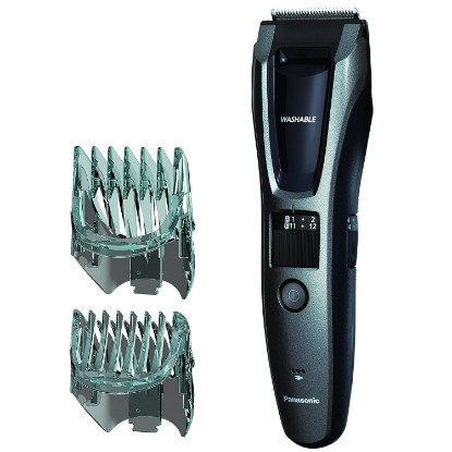 Picture of Panasonic Hair and Beard Trimmer, Men's, with 39 Adjustable Trim Settings and Two Comb Attachments for Beard and Hair, Corded or Cordless Operation, ER-GB60-K, Black