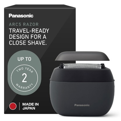 Picture of Panasonic ARC5 Palm-Sized Foil Shaver, Handheld Luxury Compact Travel Shaver with 5-Blade Cutting System and USB-C Charging, Wet/Dry Electric Razor for Daily Shaving Routine - ES-PV3A-K