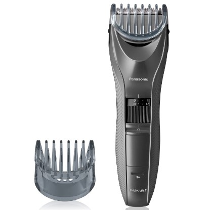 Picture of Panasonic Performance Hair Clippers with 2 Attachments and Adjustable Length Settings, Corded or Cordless Trimmer for Hair and Beard - ER-GC63-H (Silver)