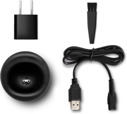 Picture of MANSCAPED The Lawn Mower® 3.0 Replacement Charger & Accessory Kit, USB Charging Dock, USB Cable, AC Adapter, Cleaning Brush for Men's Groin & Body Hair Trimmer