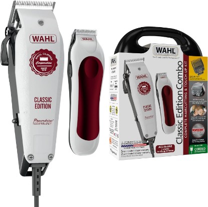 Picture of Wahl USA Classic Edition Corded Hair Clipper & Cordless Battery Trimmer | At Home Corded Haircutting Kit For Men, Women & Children, Powerdrive Motor For Smooth Haircutting, Fade Lever – Model 3029167