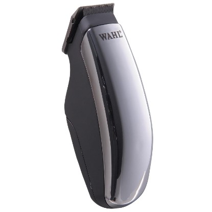 Picture of Wahl Professional Half Pint Compact Travel Trimmer, AA, Model 08064-900 | Palm-Size Beard & Neckline Trimmer for Quick Touch-Ups on the Go, Includes 2 Trimming Guides for Sideburns & Detailing