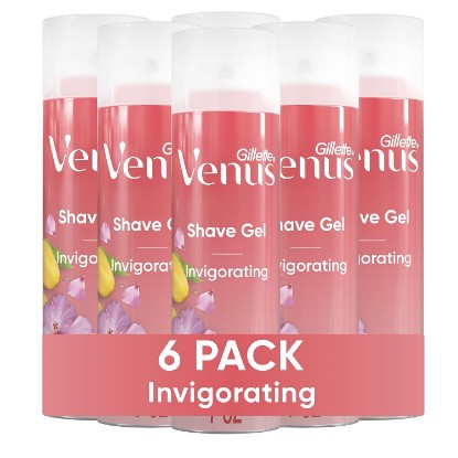 Picture of Gillette Venus Invigorating Mango & Hibiscus Scented Shave Gel, Women’s Shaving Cream, 7 oz Pack of 6 (42 oz total)