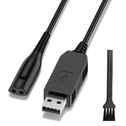 Picture of 12V Charger for Braun Shaver Series 9 7 5 3 1, 4ft USB Charging Cord for Braun 3040s 310s 340s 740s 7020s 9330s 760cc 790cc 5190cc 7085cc 7865cc 9090cc 9095cc 9290cc 9385cc 9577cc Razor Trimmer