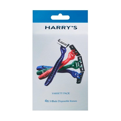 Picture of Harry's Men's Disposable 3 Blade Razors, 4 Count