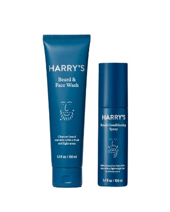 Picture of Harry's Beard Grooming Kit - 5.1 fl oz Wash and 3.4 oz Conditioning Spray | Beard Care Kit for Men