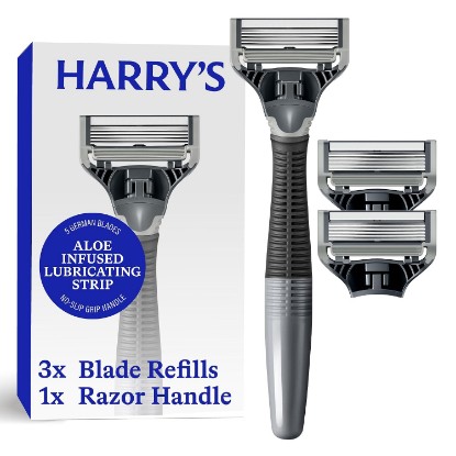 Picture of Harry's Original Shaving Kit for Men - Razor Handle, 3 Razor Blade Refills
