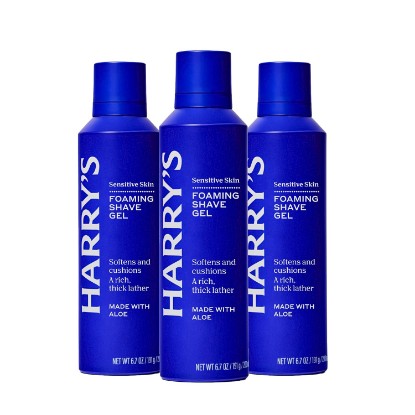 Picture of Harry's Foaming Shave Gel for Men with Aloe - 6.7 oz (3 Pack) | Soothes and Cushions Skin for Shaving - Safe For Sensitive Skin