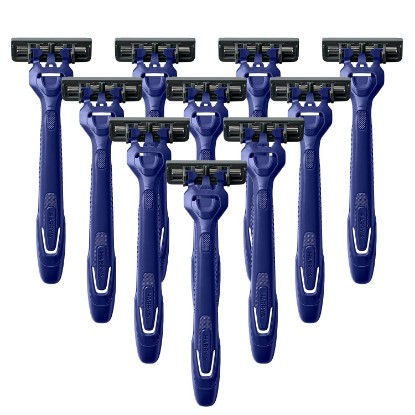 Picture of Harry's Disposable Razors for Men - 10 Count | 3-Blade Men's Razors for Travel and On-the-Go Convenience