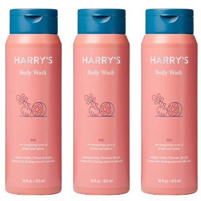 Picture of Harry's Body Wash Shower Gel for Men - Fig Scent - 16 fl oz (3 Pack) | Sensitive Skin Body Wash - No Parabens, Sulfates, or Dyes