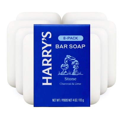 Picture of Harry's Bar Soap for Men - Stone Scent - 4 oz Body Soap Bars (8 Pack)