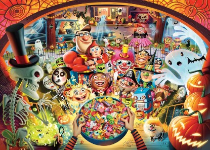 Picture of Ravensburger Trick or Treat by Dean Macadam 1000 Piece Jigsaw Puzzle for Adults - 12001348 - Handcrafted Tooling, Made in Germany, Every Piece Fits Together Perfectly The Forest Stewardship Council