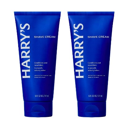Picture of Harry's Shaving Cream for Men with Aloe and Eucalyptus - 6 oz (2 Pack) | Conditions Skin and Softens Facial Hair for Shaving - Safe for Sensitive Skin
