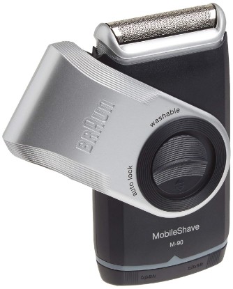 Picture of Braun Electric Razor for Men, M90 Mobile Electric Shaver, Precision Trimmer, Washable GreenCircle Certified: Certified Energy Savings