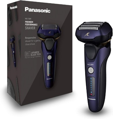 Picture of Panasonic ES-LV67-A803 Wet and Dry Shaver, 5 Shaving Heads with Linear Motor, Including Hair Trimmer, Navy Blue