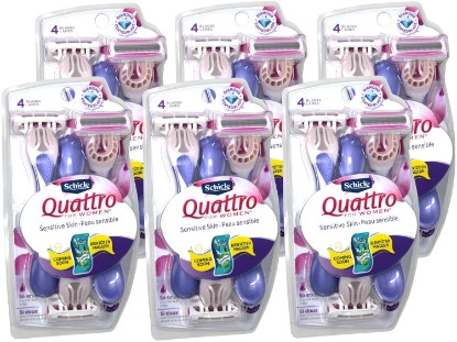 Picture of Schick Disposable Razors Quattro High Performance, 3 CT (Pack of 6)